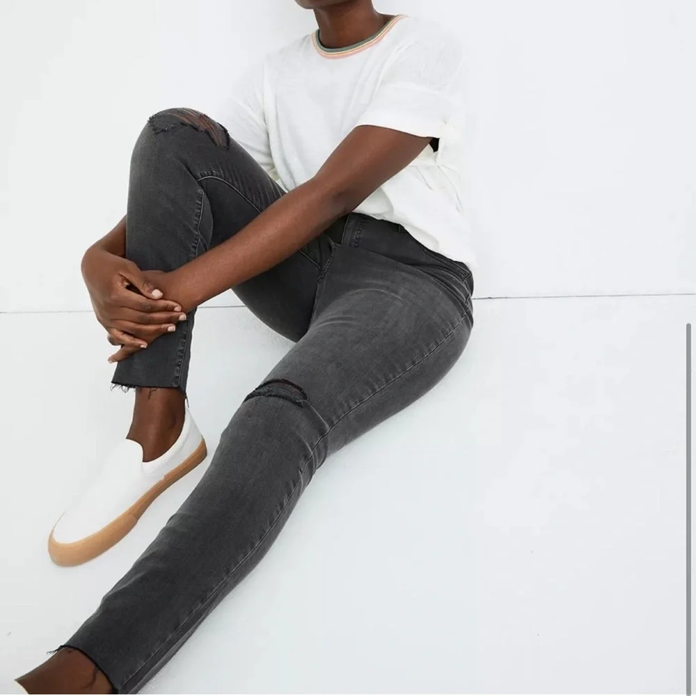 Madewell Curvy High-Rise Skinny Jeans in Black Sea Sz 31 - Picture 4 of 10
